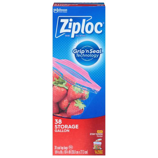 Ziploc Grip 'N Seal Storage Zipper Bags (38 ct)