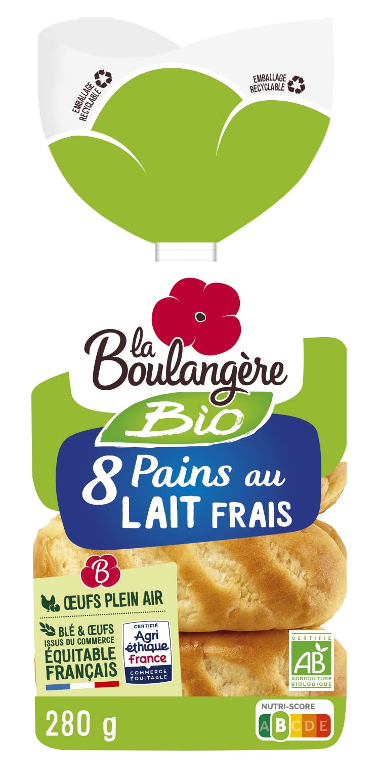 La Boulangère - Pains au lait bio (280g)