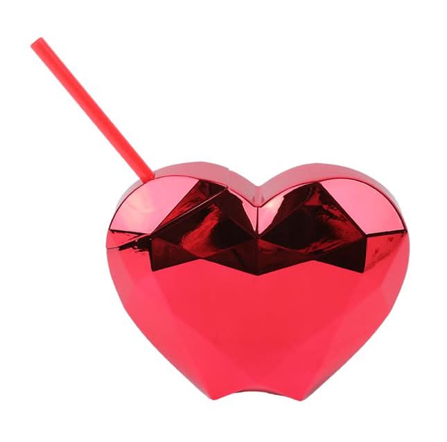 Vaso Corazon 450ml 1 Pz