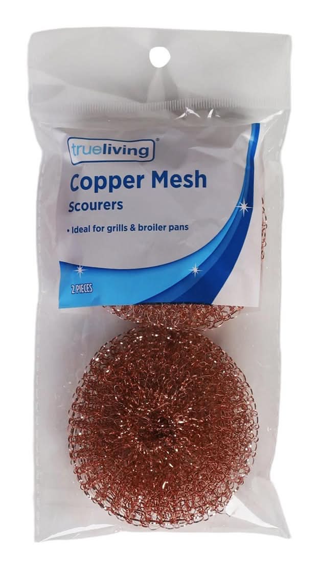 True Living Copper Mesh Scours 2 Pk