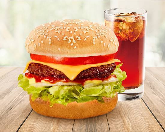 【套餐】牛肉起士堡｜Beef Cheeseburger