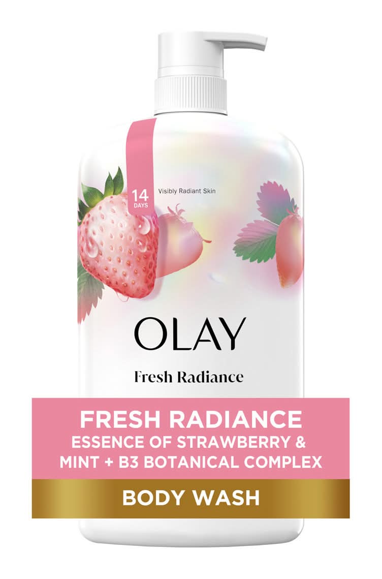 Olay Fresh Radiance Body Wash, Strawberry-Mint (27 fl oz)