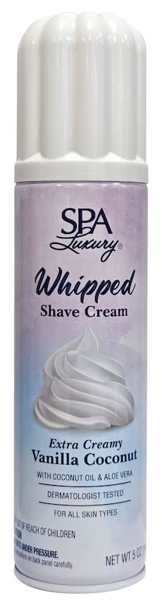 SPA Luxury Whipped Shave Cream, Vanilla Coconut (5 oz)