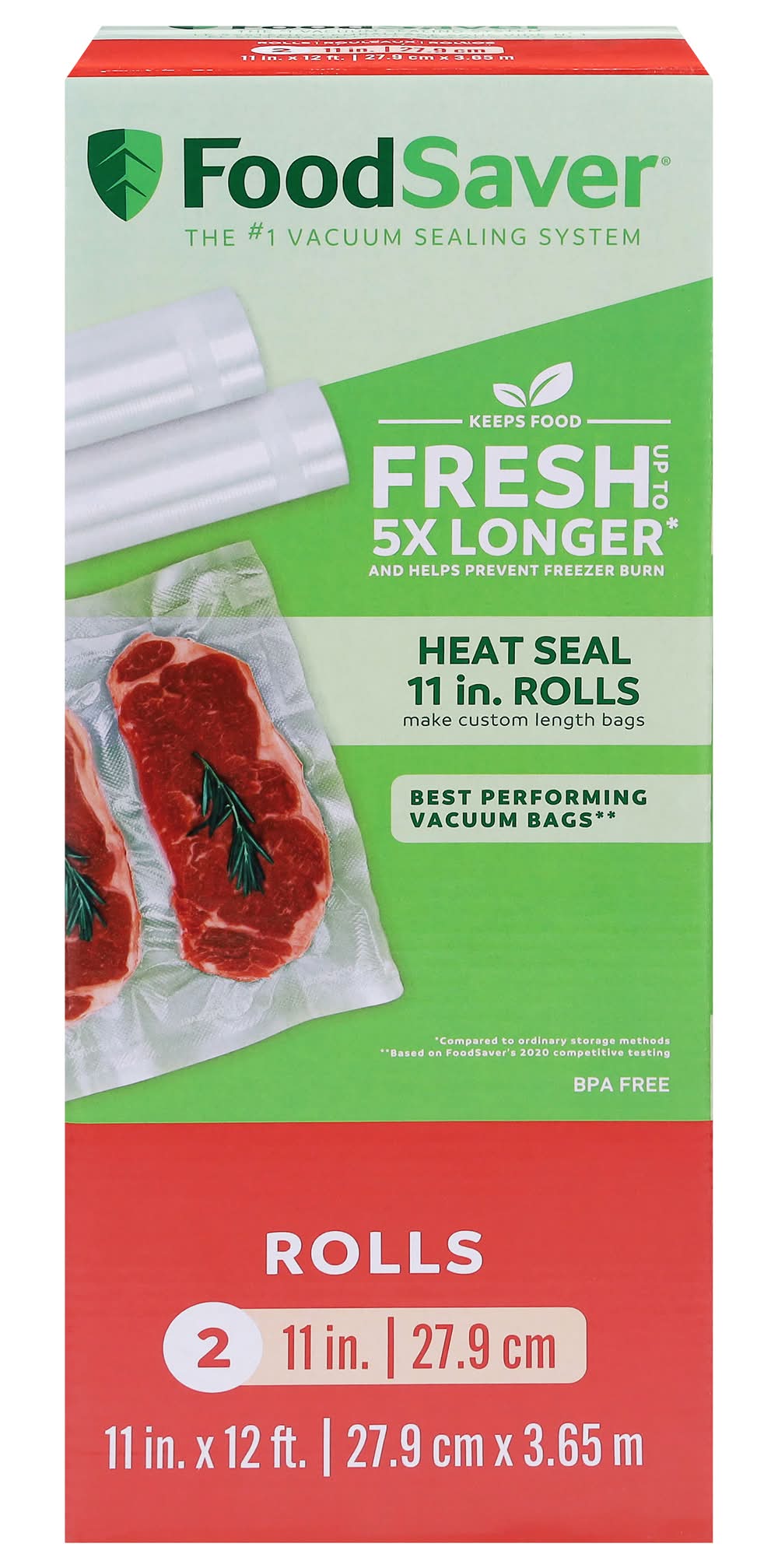 FoodSaver Sunbeam Products Rolls, 11x12 in (2 ct)