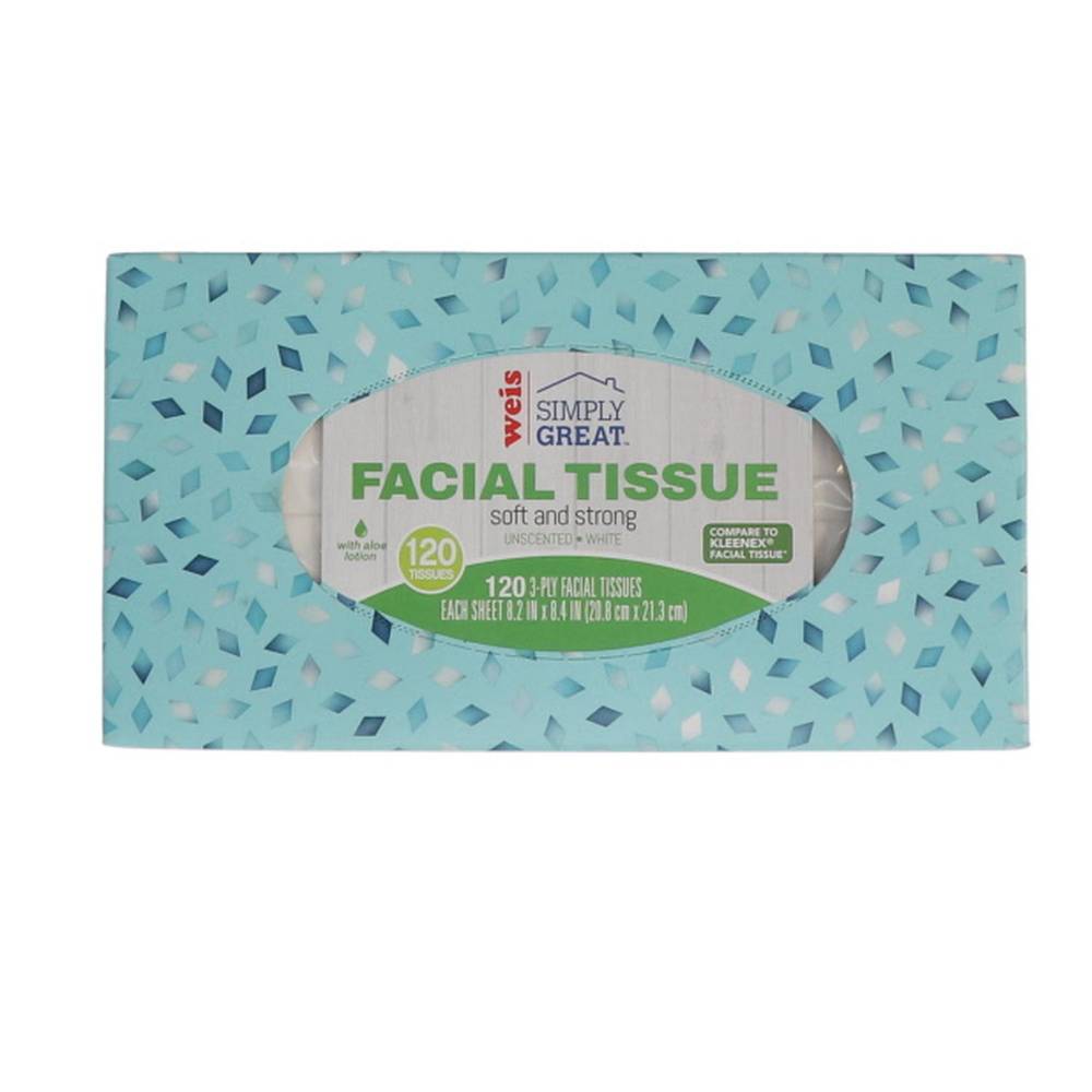 Weis Simply Great Soft and Strong Facial Tissues (120 ct)