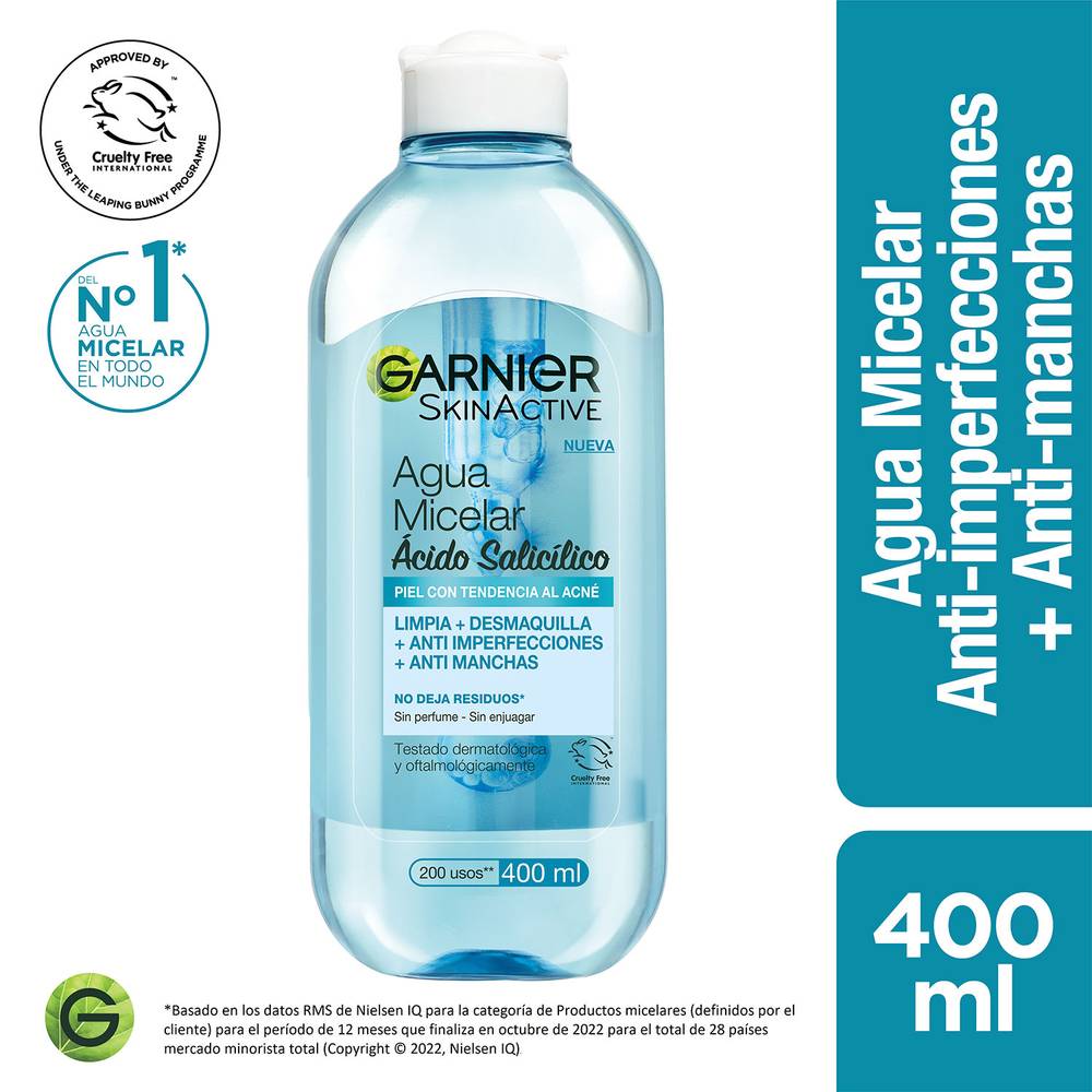 Garnier · Agua micelar anti-imperfecciones (400 ml)