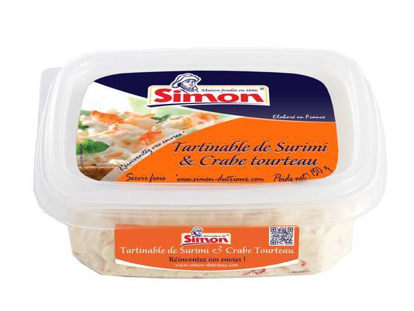 Tartinable de surimi & crabe tourteau - simon - 150g