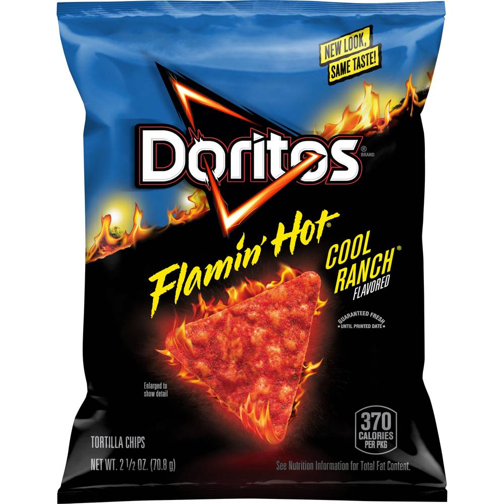 Doritos Flamin Hot Tortilla Chips (cool ranch)