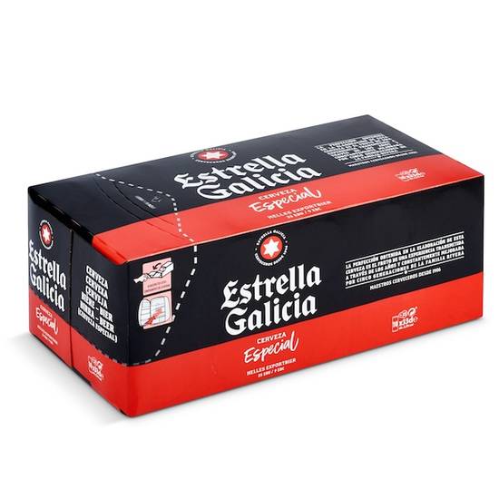 Cerveza especial Estrella Galicia lata 10 x 33 cl