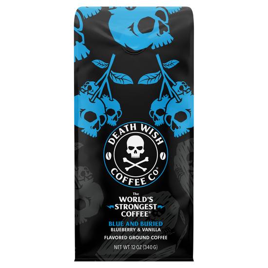 Death Wish Coffee Co. Blue & Buried Ground (12 oz) (blueberry-vanilla)