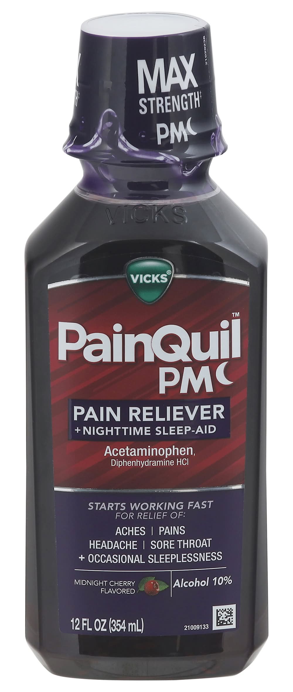 Vicks Painquil Pm Pain Reliever & Sleep Support Aid (12 fl oz)