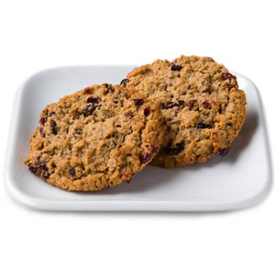 In-Store Bakery Cookies Jumbo Cranberry Oatmeal 2 Count - Ea