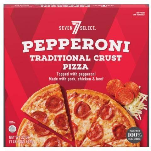 7-Select Traditional Crust Pizza Pepperoni 22oz