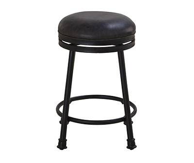 Steve Silver Claire Faux Leather Swivel Counter Stool (black)