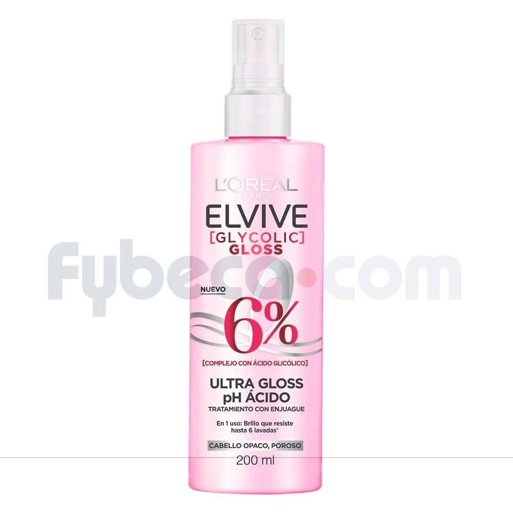 Acidifier Loreal Paris Elvive Glycolic Gloss 200Ml