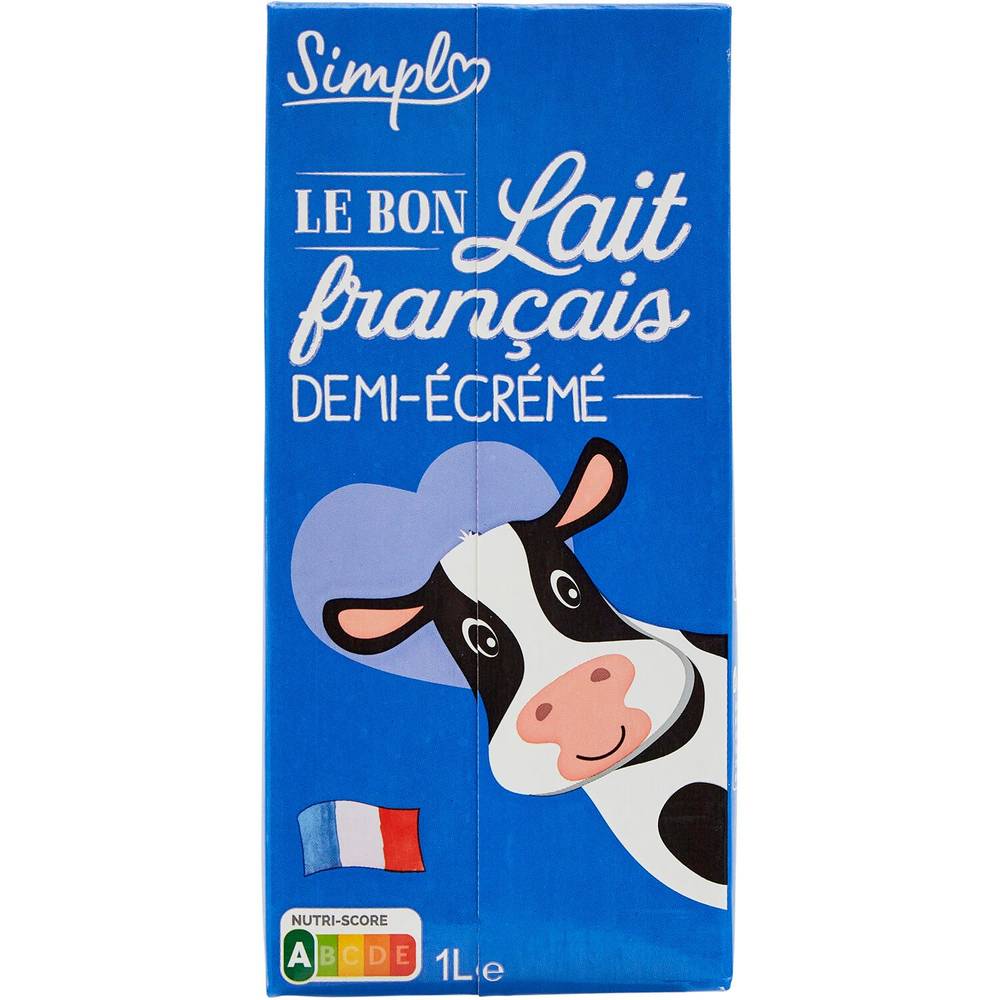 Simpl - Lait demi-écrémé (1L)