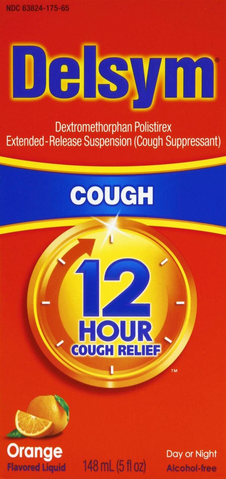 Delsym 12 Hour Orange Flavored Cough Suppressant (5 fl oz)