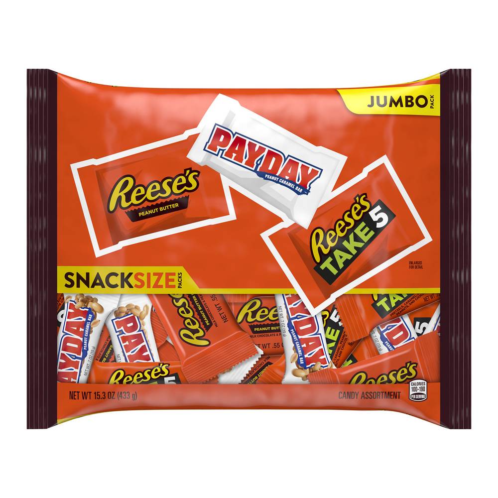 Hersheyland Snack Size Candy Bars Variety pack, Assorted (15.3 oz)