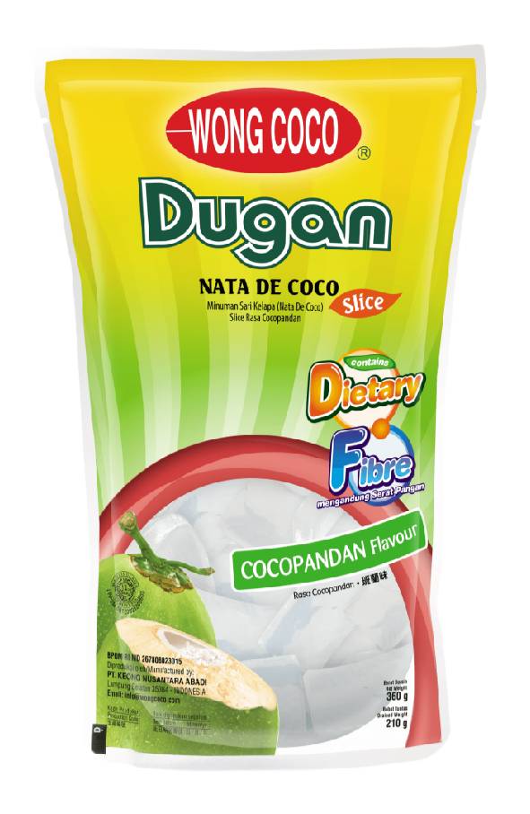 WONG COCO Nata De Coco Dugan 360gr Slice