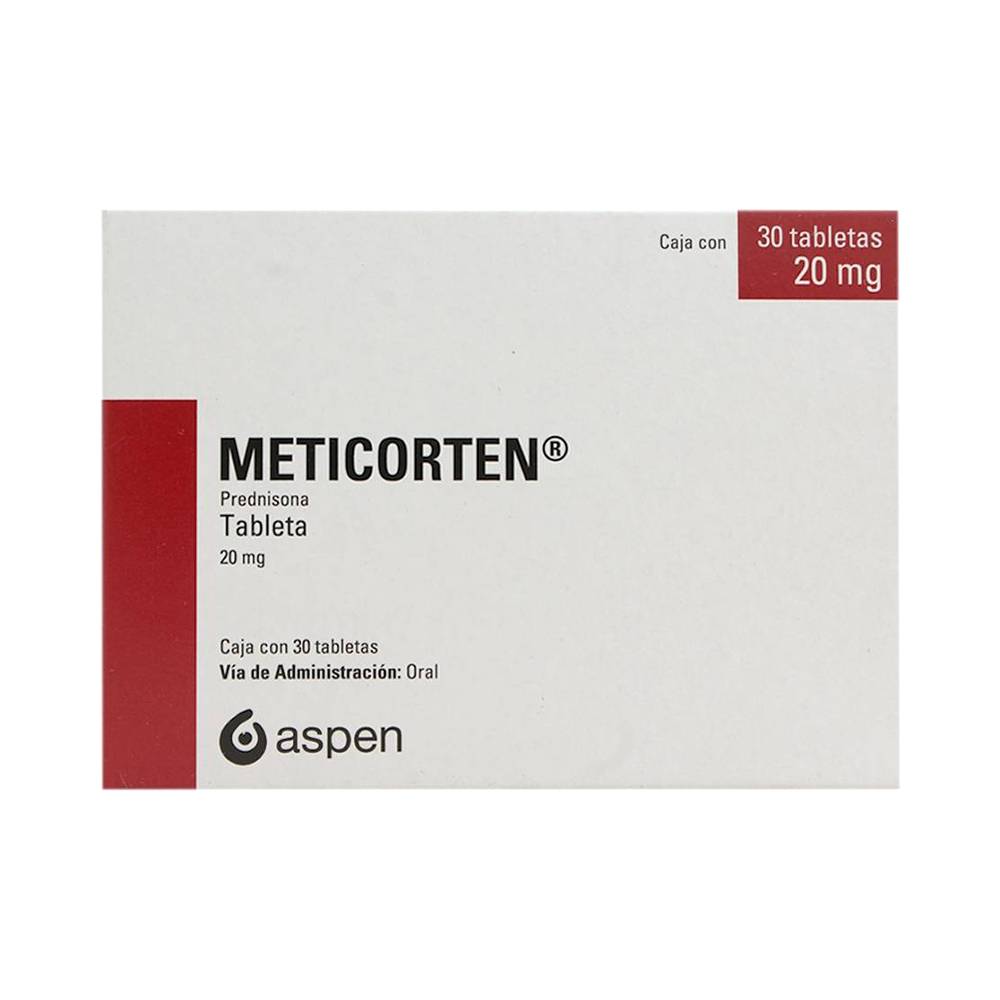 Aspen meticorten prednisona tabletas 20 mg (30 piezas)