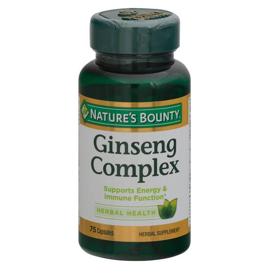 Nature's Bounty Ginseng Complex Capsules (75 ct)