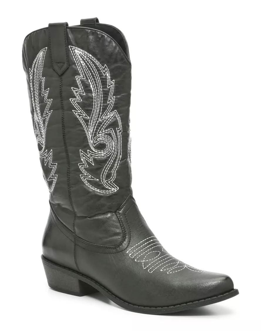 Coconuts By Matisse Gaucho Cowboy Boot (Black Medium Width, Standard Calf - 11)