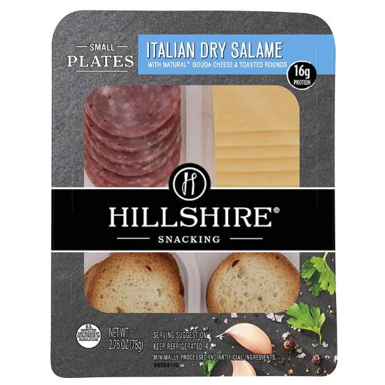 Hillshire Snacking Italian Dry Salame, Gouda Cheese & Toasted Rounds