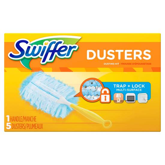 Swiffer 180 Dusters Starter Kit, Unscented, 5 ct