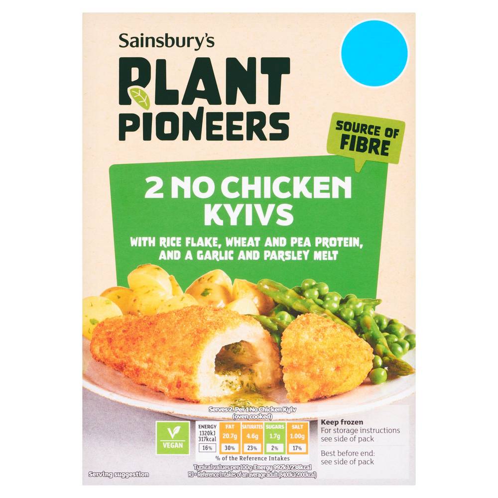 Sainsbury's Plant Pioneers No Chicken Kyivs x2 280g