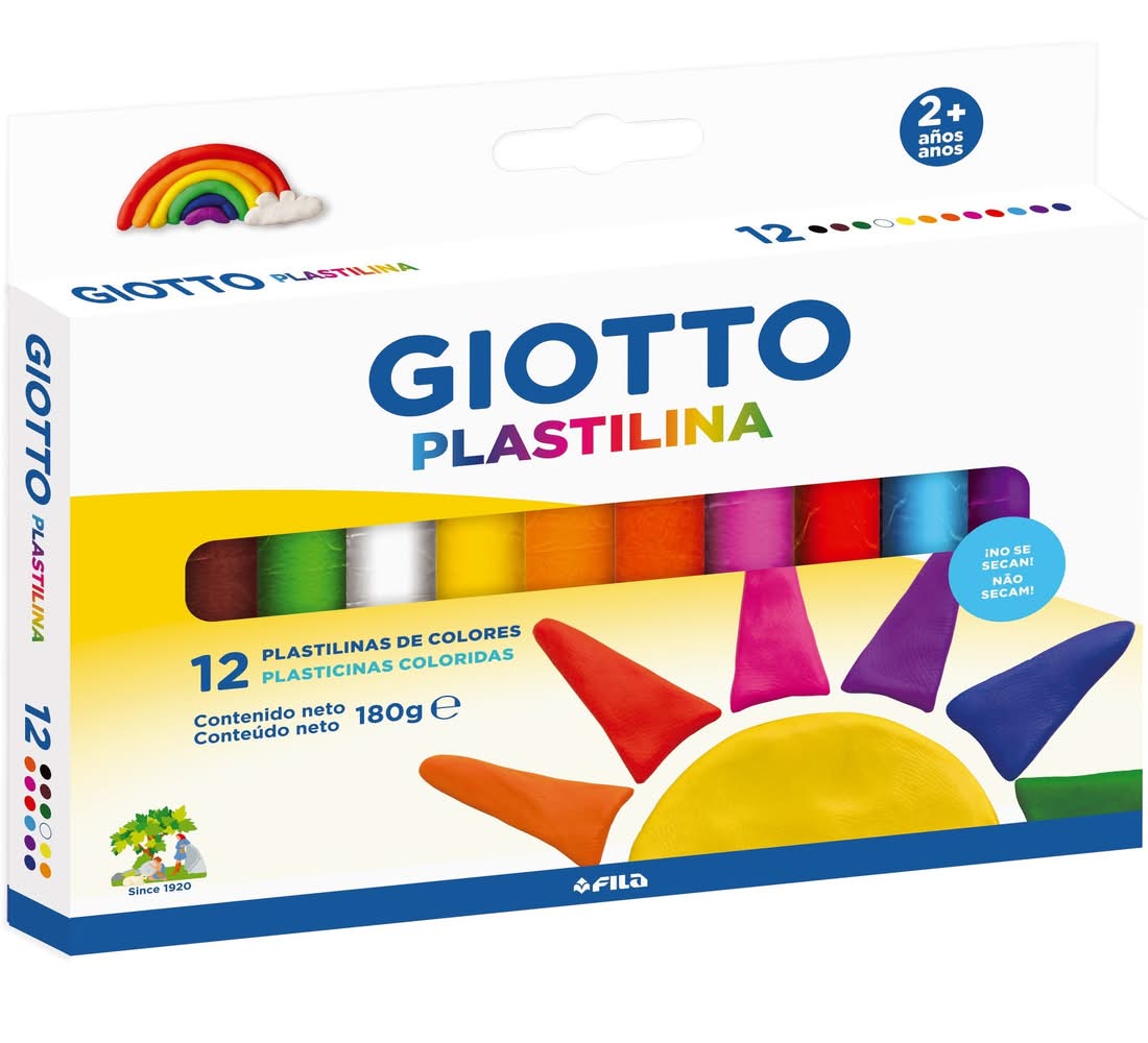 Plasticina Cores Clássicas 12x15g Giotto