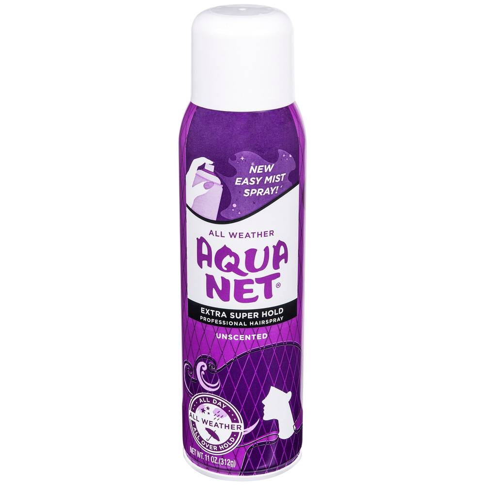 Aqua Net Professional Extra Super Hold Professional Hair Spray, Unscented, 11 OZ
