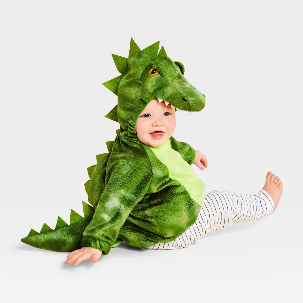 Infant and Toddler Dinosaur Halloween Costume Pullover - Hyde and EEK! Boutique™ Green 6-12 Months