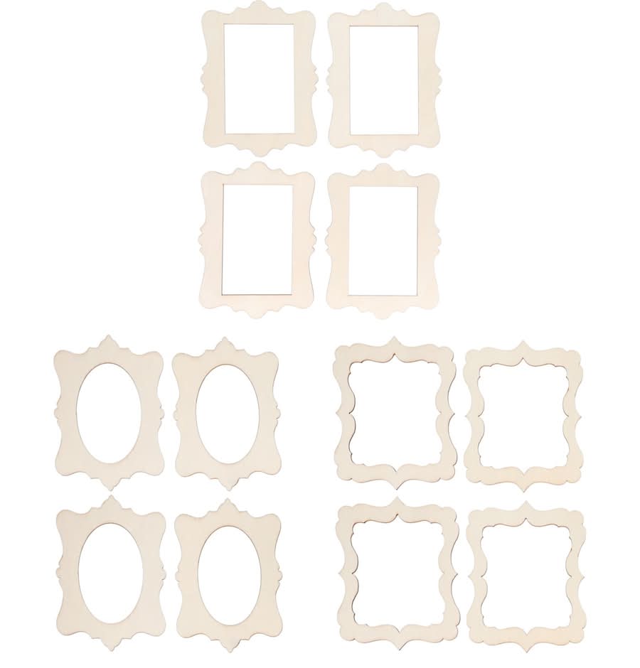 Crafters Square Wood Frames, 4 pc.