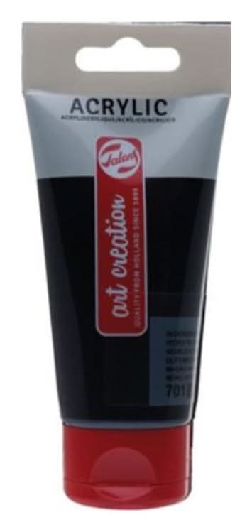 Tinta Acrílica 200ml Preto Talens