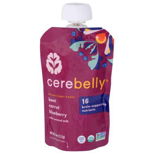 Cerebelly Inc Organic Beet Carrot Blueberry With Coconut Milk Baby Food Pouch