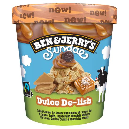 Ben & Jerry's Ice Cream Dulce De-Lish Sundael