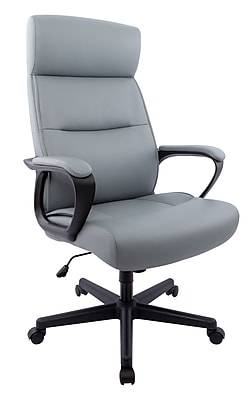 Staples Rutherford Ergonomic Faux Leather Swivel Executive Chair (58677v) (gray )