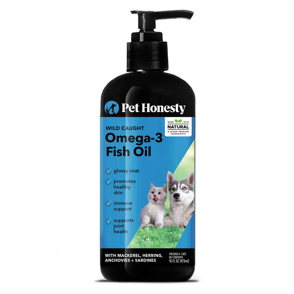 Pet Honesty Wild Caught Omega 3 Fish Oil Dog and Cat Supplement