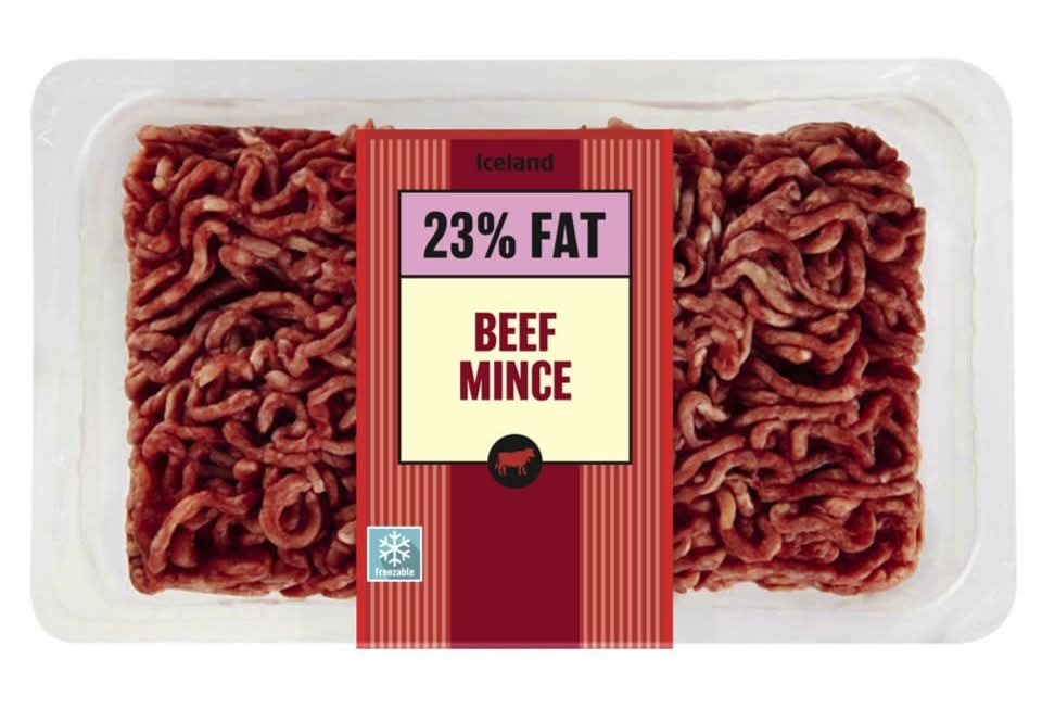 Iceland British Beef Mince (500g)