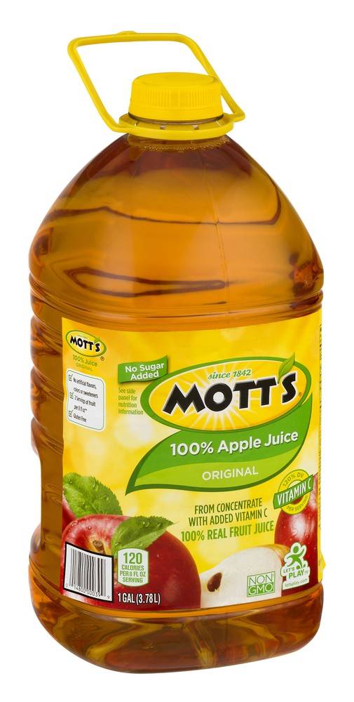 Mott's Original 100% Apple Juice From Concentrate No Sugar Added (1 gal)