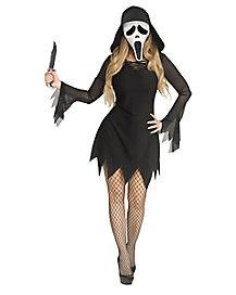 Adult Ghost Face Dress Costume (Adult Extra Small)