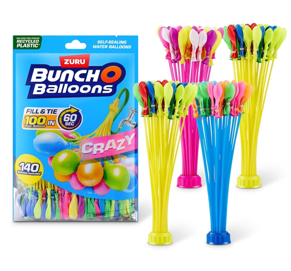 ZURU Bunch O Balloons Crazy Self-Sealing Water, Assorted