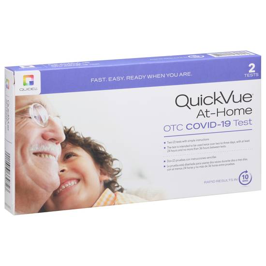 Quidel Quickvue At-Home Otc Covid-19 Test Box (2 ct)