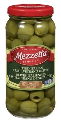 Mezzetta Italian Pitted Castelvetrano Green Olives (398 ml)