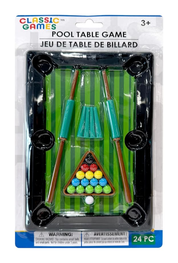 Tabletop Billiards Pocket Pool Games Ages 3+, 8.5x5.75 in