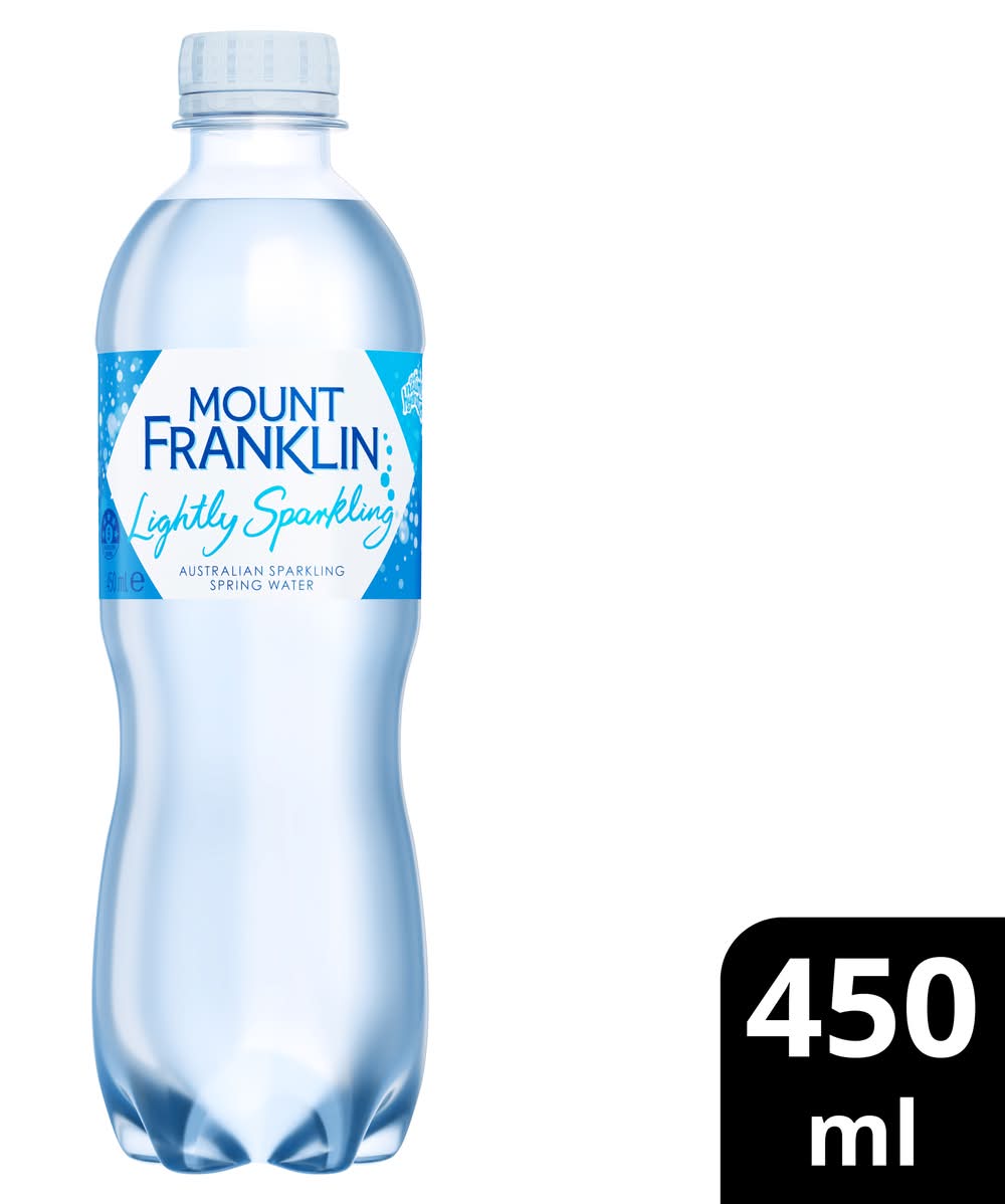 Mount Franklin Lightly Sparkling Water (450mL)