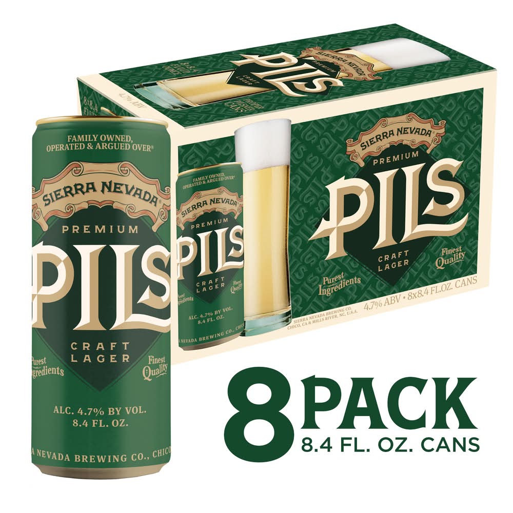Sierra Nevada Premium Pilsner Beer (8 x 1.05 oz)