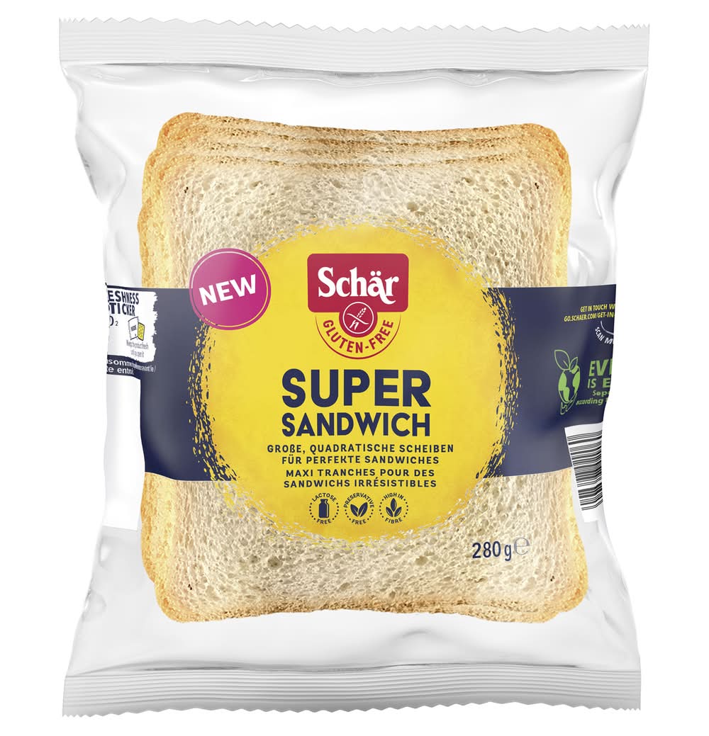 Schär - Pain de mie en tranches super sandwich sans gluten (280g)