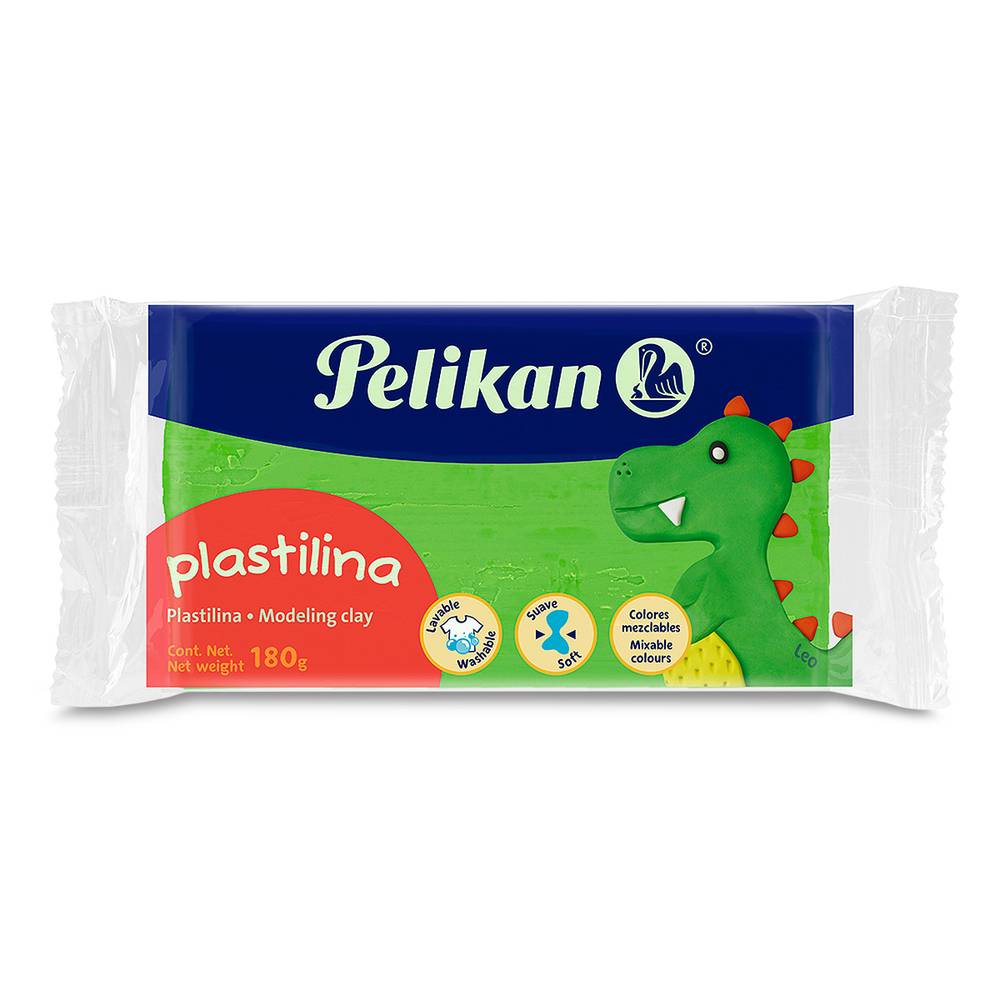 Pelikan plastilina verde (barra 180 g)