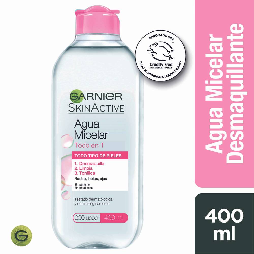 Garnier skin active agua micelar desmaquillante